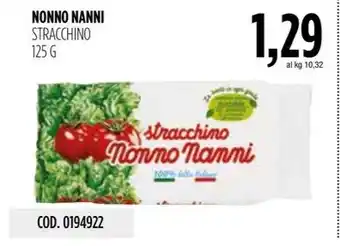 Carico Cash & Carry NONNO NANNI STRACCHINO 125 G offerta