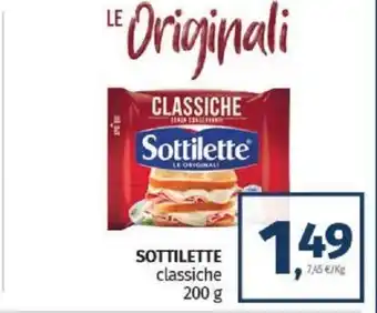 Pam SOTTILETTE classiche 200 g offerta
