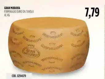 Carico Cash & Carry GRAN MORAVIA FORMAGGIO DURO DA TAVOLA offerta