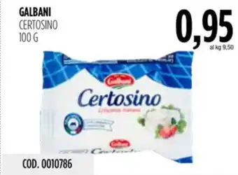 Carico Cash & Carry GALBANI CERTOSINO 100 g offerta