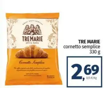 Pam TRE MARIE cornetto semplice offerta