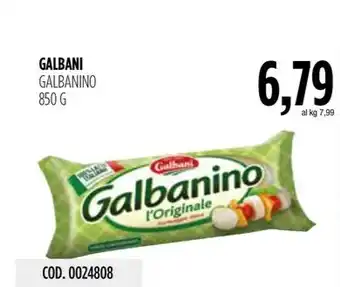 Carico Cash & Carry GALBANI GALBANINO 850 G offerta
