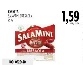 Carico Cash & Carry BERETTA SALAMINI BRESAOLA 75 G offerta