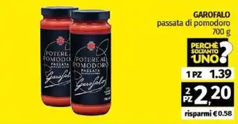 Pam GAROFALO passata di pomodoro offerta