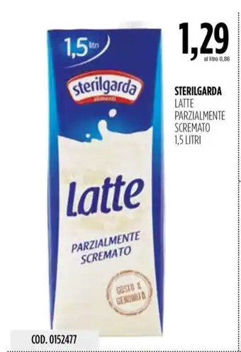 Carico Cash & Carry STERILGARDA LATTE PARZIALMENTE SCREMATO 1,5 LITRI offerta