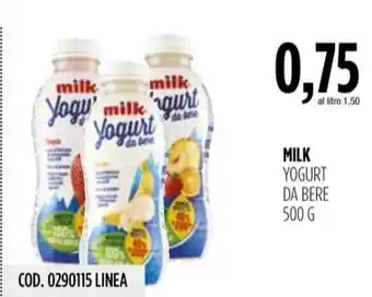 Carico Cash & Carry MILK YOGURT DA BERE 500 G offerta
