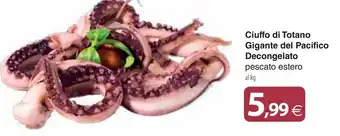 Docks Cash&Carry Ciuffo di Totano Gigante del Pacifico Decongelato pescato estero offerta