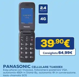 Euronics PANASONIC CELLULARE TU400EX offerta