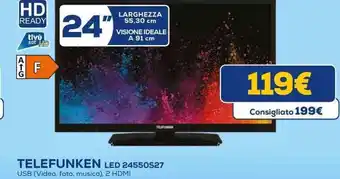 Euronics TELEFUNKEN LED 24550S27 offerta