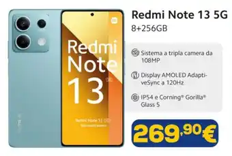 Euronics Redmi Note 13 5G 8+256GB offerta
