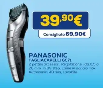 Euronics PANASONIC TAGLIACAPELLI GC71 offerta