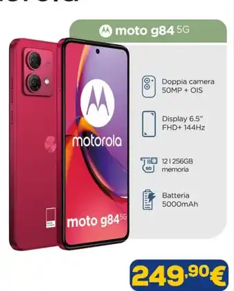 Euronics motorola moto g84 5G offerta