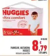 Conad Superstore PANNOLINI, MUTANDINA HUGGIES misure assortite offerta