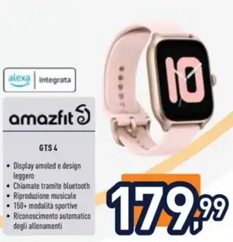 Unieuro amazfit GTS 4 offerta