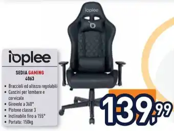 Unieuro ioplee SEDIA GAMING offerta