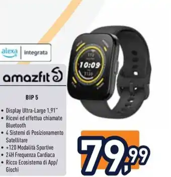 Unieuro amazfit BIP 5 offerta