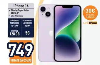 Unieuro iPhone 14 offerta