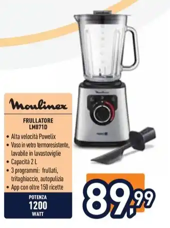 Unieuro Moulinex FRULLATORE LM871D offerta