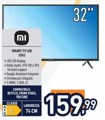Unieuro SMART TV LED 32A2 offerta