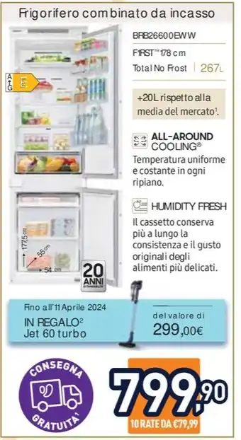 Unieuro Frigorifero combinato da incasso offerta