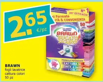 Tigotà BRAWN fogli lavatrice cattura colori 50 pz offerta