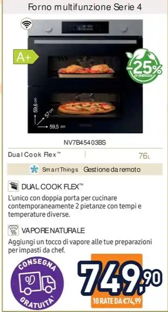 Unieuro Forno multifunzione Serie 4 offerta