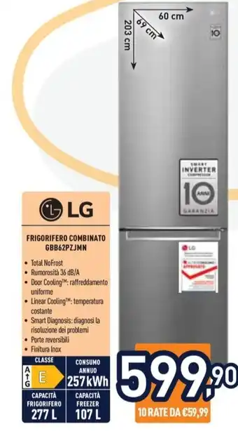 Unieuro LG FRIGORIFERO COMBINATO offerta