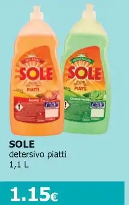 Tigotà SOLE detersivo piatti 1,1 L offerta