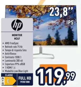 Unieuro hp MONITOR M24F offerta