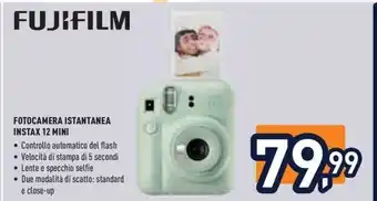 Unieuro FUJIFILM FOTOCAMERA ISTANTANEA INSTAX 12 MINI offerta