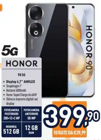 Unieuro HONOR 90 5G offerta