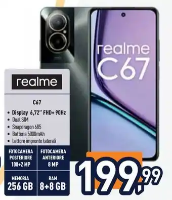 Unieuro realme C67 offerta