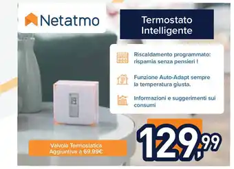Unieuro Netatmo Termostato Intelligente offerta