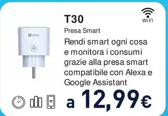 Unieuro T30 Presa Smart offerta