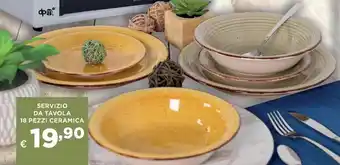 Ipercoop Servizio da Tavola 18 pezzi Ceramica offerta