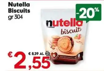 Despar Nutella Biscuits gr 304 offerta