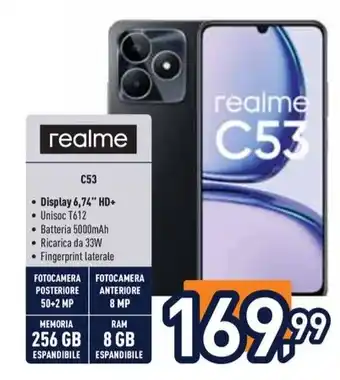 Unieuro realme C53 offerta