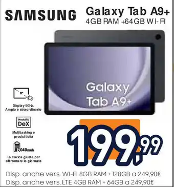 Unieuro SAMSUNG Galaxy Tab A9+ offerta