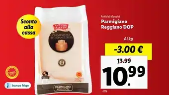Lidl Antichi Maestri Parmigiano Reggiano DOP offerta