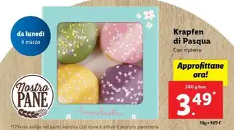 Lidl Krapfen di Pasqua Con ripieno offerta