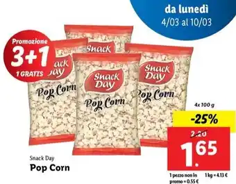 Lidl Snack Day Pop Corn offerta