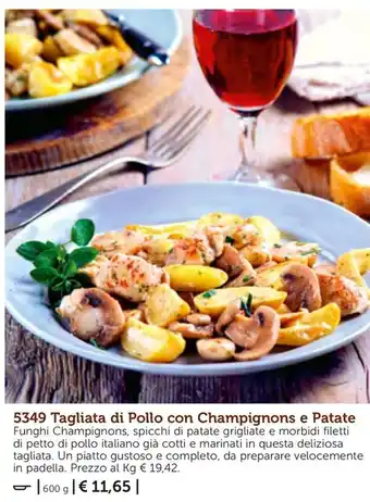 Bofrost Tagliata di Pollo con Champignons e Patate offerta