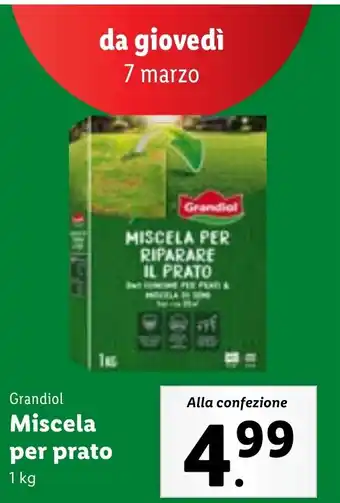 Lidl Grandiol Miscela per prato 1 kg offerta