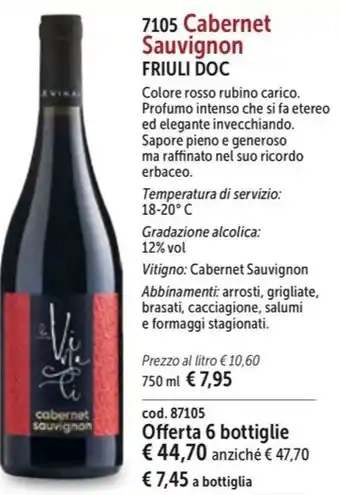 Bofrost Cabernet Sauvignon FRIULI DOC offerta