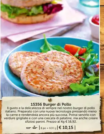 Bofrost Burger di Pollo offerta