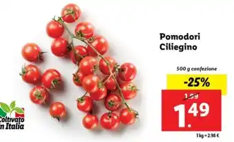 Lidl Pomodori Ciliegino 500 g confezione offerta