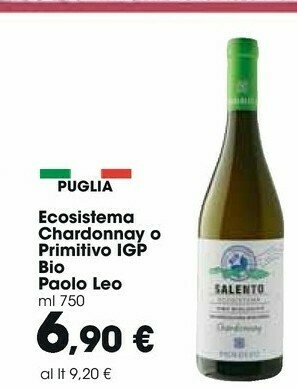 Carrefour Market Cantine paolo leo Primitivo 750 G(ml) offerta
