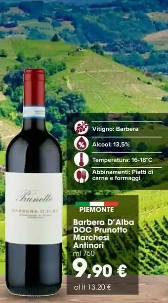 Carrefour Market Prunotto Marchesi Antinori Barbera D'alba offerta