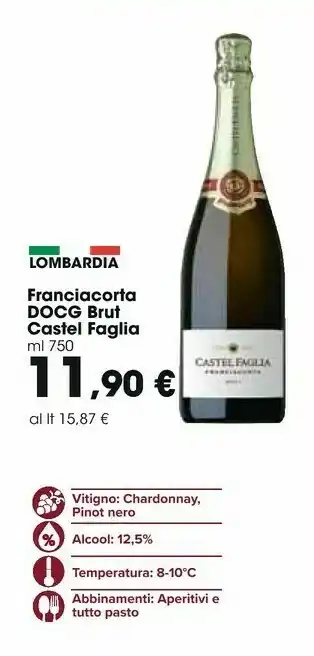 Carrefour Market Castel Faglia Franciacorta 750 Ml offerta