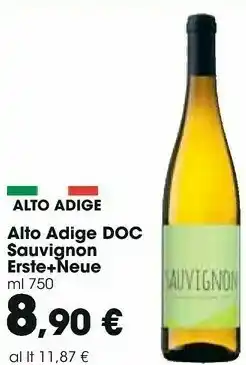 Carrefour Market Sauvignon Erste + Neue Alto Adige offerta